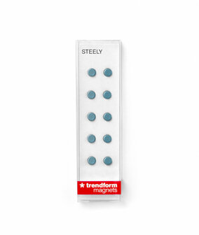 magneet steely zilverblauw 