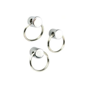 Zeer sterke magneten met ring - set van 3 stuks
