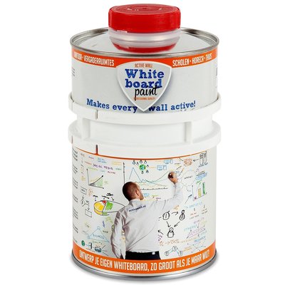 Whiteboardverf 0,5 ltr transparant glanzend