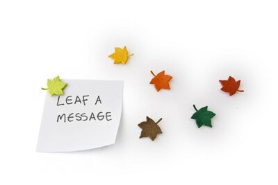 Leaf a Message Magneten - set van 6 stuks