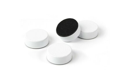 Magneet Disk - wit - set van 4 witte extra sterke magneten