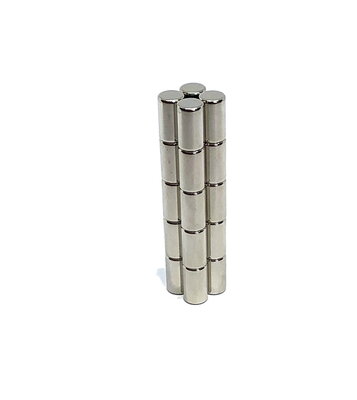 Sterke cylinder magneetjes neodymium 5 x 10 mm - set van 20 stuks