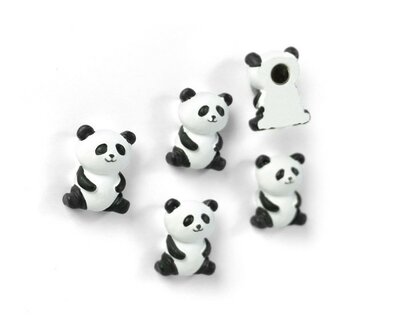 Leuke panda magneten - set van 5 stuks