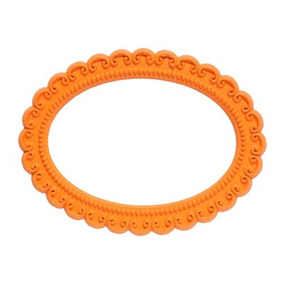 Magnetisch fotoframe kleur oranje - ovaal