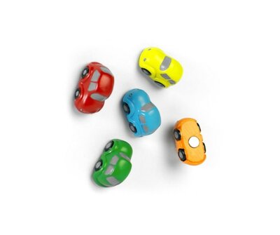 Leuke auto magneten in verschillende kleuren - 5 stuks