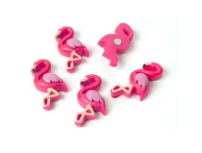 Flamingo magneten - set van 5 stuks