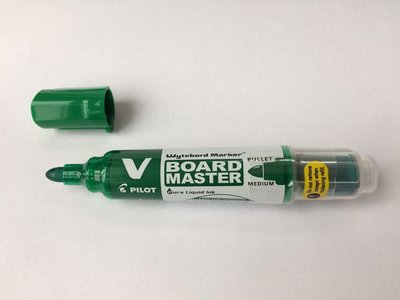 PILOT Begreen V-Board Master Groen whiteboardmarker 2.3 mm ronde punt