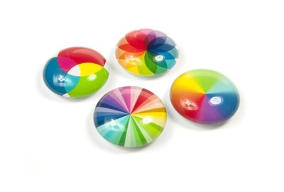 Magneet Eye - Spectrum - set van 4 glazen magneten